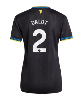 Billige Fotballdrakt Manchester United Diogo Dalot #2 Replika Tredjedrakt Dame 2025-26 Kortermet Billige Fotballdrakt Manchester United Diogo Dalot #2 Replika Tredjedrakt Dame 2025-26 Kortermet